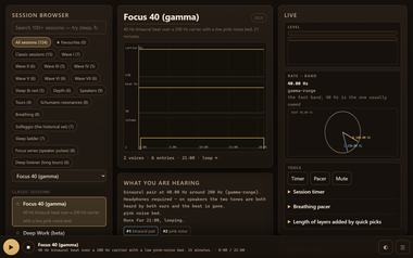 Resonance Studio on Android — a tablet in landscape