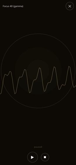 Resonance Studio on Android — the fullscreen visualizer
